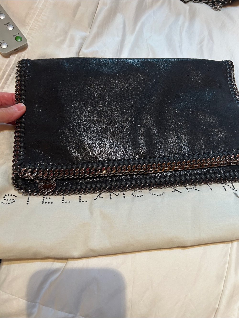 NWOT Stella McCartney Falabella shaggy deer clutch - Picture 9 of 11